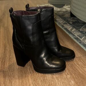 Zara Black Heeled Boots